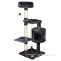 Castle Modern Large Big Climbing Scratch Pet Scratcher Wood Condo Furniture Tower Cat Tree